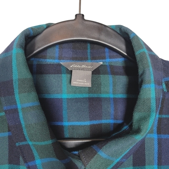 Eddie Bauer Plaid Button Down - Picture 5 of 6